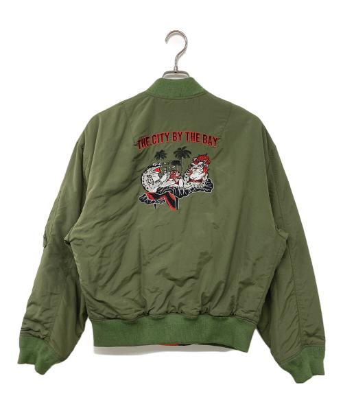 haght（ハイト）haght (ハイト) ボンバージャケット グリーン サイズ:Lの古着・服飾アイテム