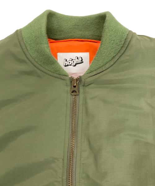 haght（ハイト）haght (ハイト) ボンバージャケット グリーン サイズ:Lの古着・服飾アイテム