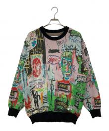 WACKO MARIA×Jean-Michel Basquiat（ワコマリア×ジャン ミシェル バスキア）の古着「CREW NECK SWEATER」｜マルチカラー