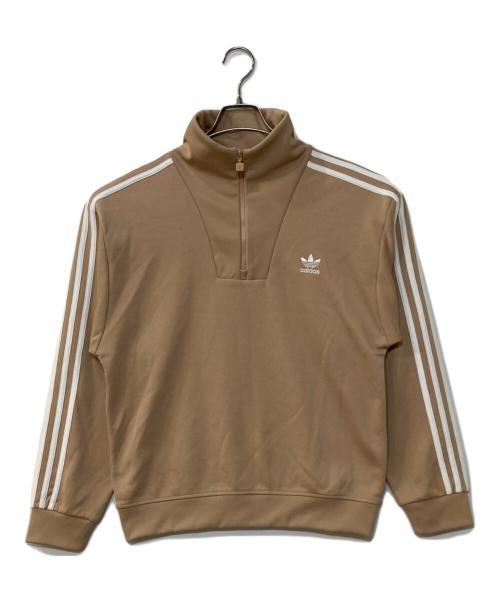 adidas（アディダス）adidas (アディダス) Adicolor Funnel Neck Track Top ベージュ サイズ:Lの古着・服飾アイテム