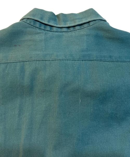 USED（ユーズド）USED (ユーズド) 50's~60's チェーンステッチワークシャツ グリーン サイズ:Mの古着・服飾アイテム