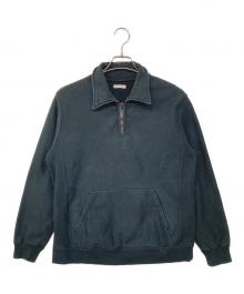 UNIVERSAL PRODUCTS.（ユニバーサルプロダクツ）の古着「HALF ZIP SWEAT ハーフジップスウェット」｜ブラック
