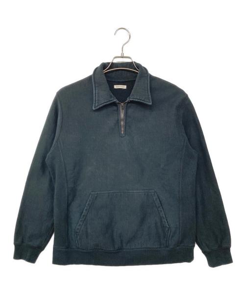 UNIVERSAL PRODUCTS.（ユニバーサルプロダクツ）UNIVERSAL PRODUCTS. (ユニバーサルプロダクツ) HALF ZIP SWEAT ハーフジップスウェット ブラック サイズ:2の古着・服飾アイテム