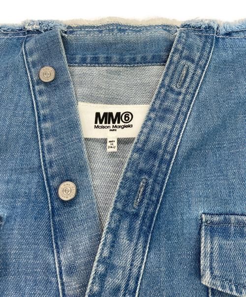 MM6 Maison Margiela（エムエムシックスメゾンマルジェラ）MM6 Maison Margiela (エムエムシックスメゾンマルジェラ) デニムルーズロングスリーブシャツ インディゴ サイズ:42の古着・服飾アイテム