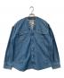 MM6 Maison Margiela（エムエムシックスメゾンマルジェラ）の古着「デニムルーズロングスリーブシャツ」｜インディゴ