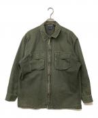 GAPギャップ）の古着「90's ジップワークジャケット」｜カーキ