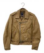 GAPギャップ）の古着「OLD GAP 00's ダブルライダースジャケット」｜ベージュ