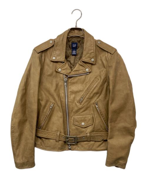 GAP（ギャップ）GAP (ギャップ) OLD GAP 00's ダブルライダースジャケット ベージュ サイズ:Sの古着・服飾アイテム