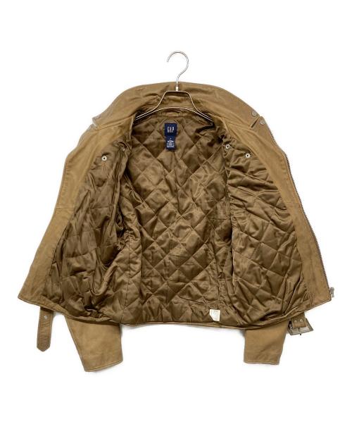 GAP（ギャップ）GAP (ギャップ) OLD GAP 00's ダブルライダースジャケット ベージュ サイズ:Sの古着・服飾アイテム