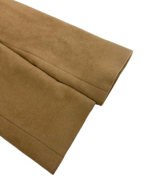 BLUE LABEL CRESTBRIDGE（ブルーレーベルクレストブリッジ）BLUE LABEL CRESTBRIDGE (ブルーレーベルクレストブリッジ) ファー付カシミヤコート ベージュ サイズ:38の古着・服飾アイテム