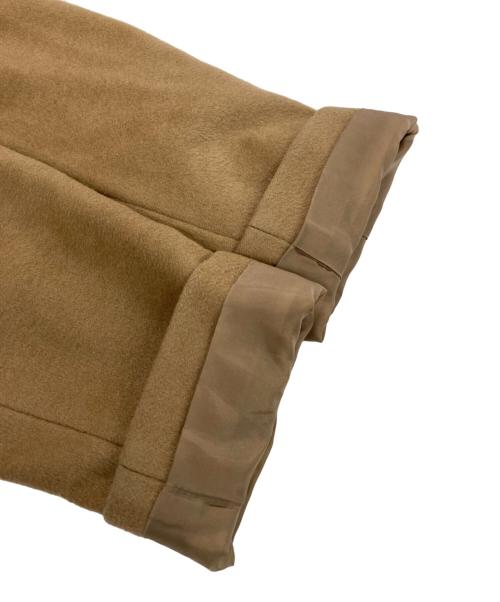 BLUE LABEL CRESTBRIDGE（ブルーレーベルクレストブリッジ）BLUE LABEL CRESTBRIDGE (ブルーレーベルクレストブリッジ) ファー付カシミヤコート ベージュ サイズ:38の古着・服飾アイテム