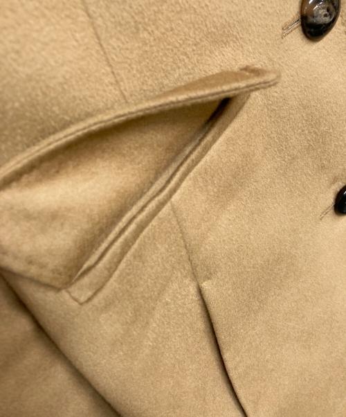BLUE LABEL CRESTBRIDGE（ブルーレーベルクレストブリッジ）BLUE LABEL CRESTBRIDGE (ブルーレーベルクレストブリッジ) ファー付カシミヤコート ベージュ サイズ:38の古着・服飾アイテム