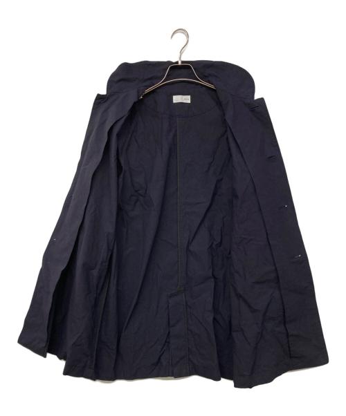 HUIS（ハウス）HUIS (ハウス) おへそステンカラーコート ネイビー サイズ:Fの古着・服飾アイテム