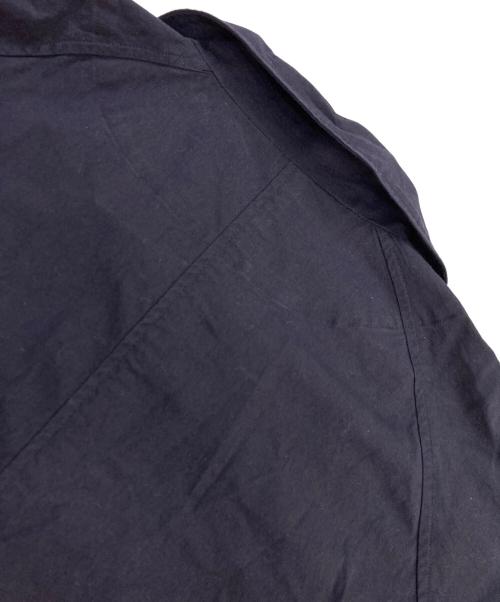 HUIS（ハウス）HUIS (ハウス) おへそステンカラーコート ネイビー サイズ:Fの古着・服飾アイテム