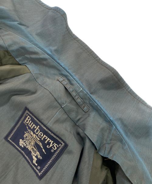 Burberry's（バーバリー）Burberry's (バーバリー) タマムシステンカラーコート グリーン サイズ:不明の古着・服飾アイテム
