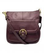 COACHコーチ）の古着「OLD COACH ショルダーバッグ」｜パープル