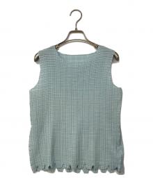 ISSEY MIYAKE（イッセイミヤケ）の古着「超音波カッティングプリーツ」｜スカイブルー