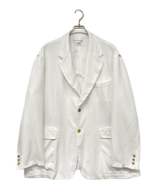 COMME des GARCONS SHIRT（コムデギャルソンシャツ）COMME des GARCONS SHIRT (コムデギャルソンシャツ) ホワイト2Bポリジャケット ホワイト サイズ:Mの古着・服飾アイテム