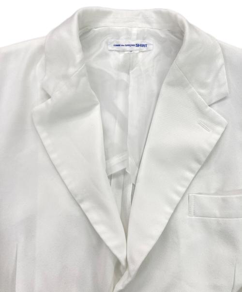 COMME des GARCONS SHIRT（コムデギャルソンシャツ）COMME des GARCONS SHIRT (コムデギャルソンシャツ) ホワイト2Bポリジャケット ホワイト サイズ:Mの古着・服飾アイテム