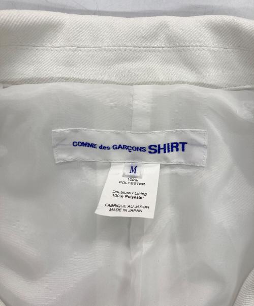 COMME des GARCONS SHIRT（コムデギャルソンシャツ）COMME des GARCONS SHIRT (コムデギャルソンシャツ) ホワイト2Bポリジャケット ホワイト サイズ:Mの古着・服飾アイテム