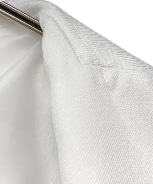 COMME des GARCONS SHIRT（コムデギャルソンシャツ）COMME des GARCONS SHIRT (コムデギャルソンシャツ) ホワイト2Bポリジャケット ホワイト サイズ:Mの古着・服飾アイテム