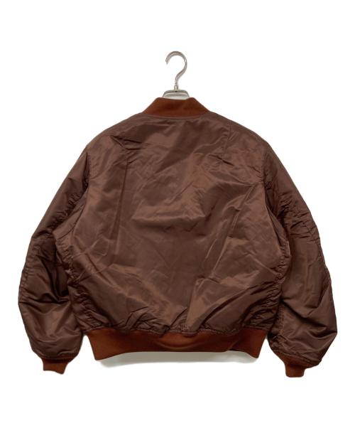 BEAMS（ビームス）BEAMS (ビームス) リラックスフィット THERMOLITE(R) MA-1 バーガンディー サイズ:Mの古着・服飾アイテム