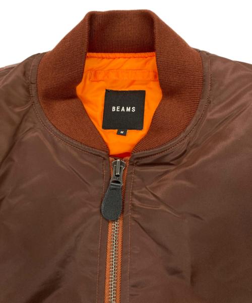 BEAMS（ビームス）BEAMS (ビームス) リラックスフィット THERMOLITE(R) MA-1 バーガンディー サイズ:Mの古着・服飾アイテム