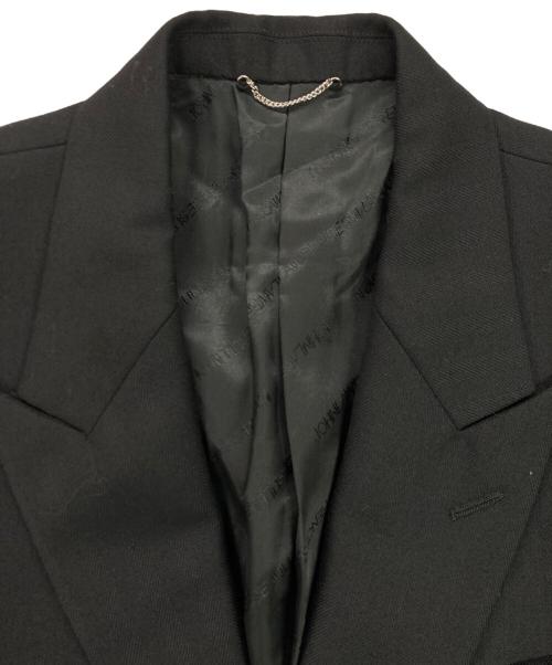 JOHN LAWRENCE SULLIVAN（ジョン ローレンス サリバン）JOHN LAWRENCE SULLIVAN (ジョン ローレンス サリバン) 2B PEAKED LAPEL JACKET ブラック サイズ:46の古着・服飾アイテム