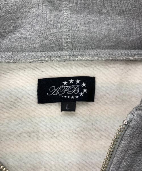 AFB（エーエフビー）AFB (エーエフビー) DOUBLE LAYERED ZIP UP HOODIE ブルー サイズ:Lの古着・服飾アイテム