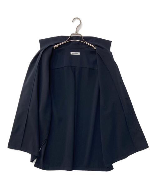 ATTACHMENT（アタッチメント）ATTACHMENT (アタッチメント) ライトドルマンスリーブオープンカラーシャツ ネイビー サイズ:2の古着・服飾アイテム