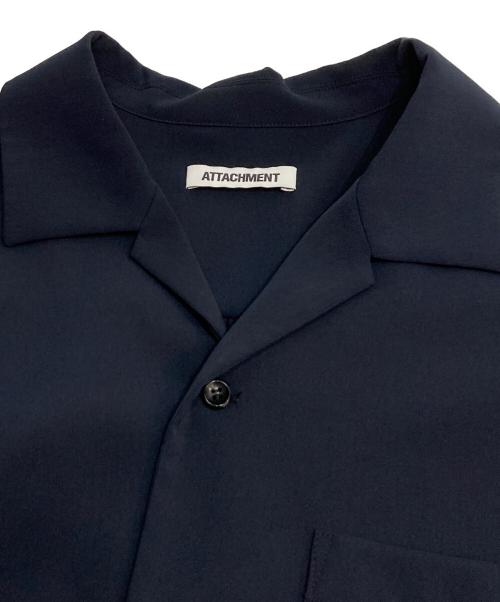ATTACHMENT（アタッチメント）ATTACHMENT (アタッチメント) ライトドルマンスリーブオープンカラーシャツ ネイビー サイズ:2の古着・服飾アイテム