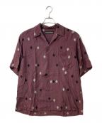 WACKO MARIAワコマリア）の古着「DAIAMOND HAWAIIAN SHIRT オープンカラーシャツ」｜パープル