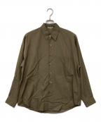 AURALEEオーラリー）の古着「WASHED FINX TWILL BIG SHIRT」｜ブラウン