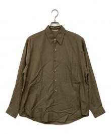 AURALEE（オーラリー）の古着「WASHED FINX TWILL BIG SHIRT」｜ブラウン