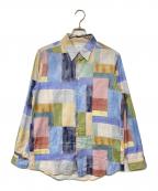 PS Paul SmithＰＳポールスミス）の古着「転写プリントブロックマルチカラーシャツ」｜マルチカラー