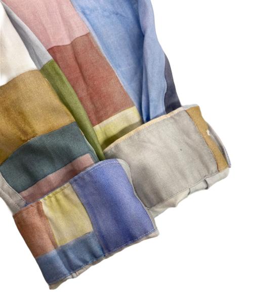 PS Paul Smith（ＰＳポールスミス）PS Paul Smith (ＰＳポールスミス) 転写プリントブロックマルチカラーシャツ マルチカラー サイズ:Lの古着・服飾アイテム