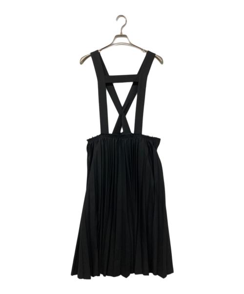 BLACK COMME des GARCONS（ブラックコムデギャルソン）BLACK COMME des GARCONS (ブラックコムデギャルソン) プリーツジャンプスカート ブラック サイズ:Mの古着・服飾アイテム