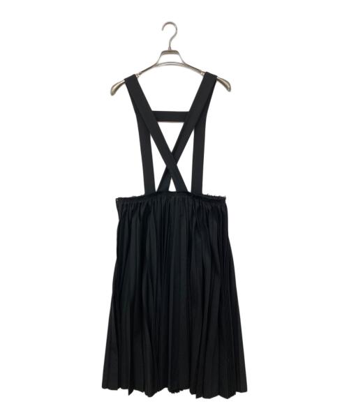 BLACK COMME des GARCONS（ブラックコムデギャルソン）BLACK COMME des GARCONS (ブラックコムデギャルソン) プリーツジャンプスカート ブラック サイズ:Mの古着・服飾アイテム