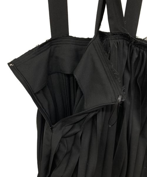 BLACK COMME des GARCONS（ブラックコムデギャルソン）BLACK COMME des GARCONS (ブラックコムデギャルソン) プリーツジャンプスカート ブラック サイズ:Mの古着・服飾アイテム