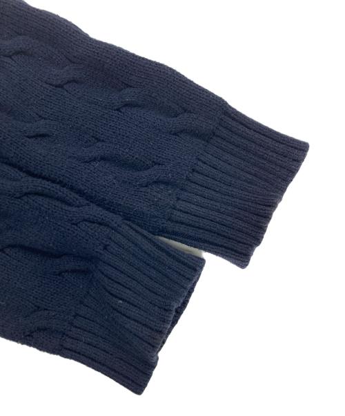 POLO RALPH LAUREN（ポロ・ラルフローレン）POLO RALPH LAUREN (ポロ・ラルフローレン) ケーブルニット ネイビー サイズ:Lの古着・服飾アイテム