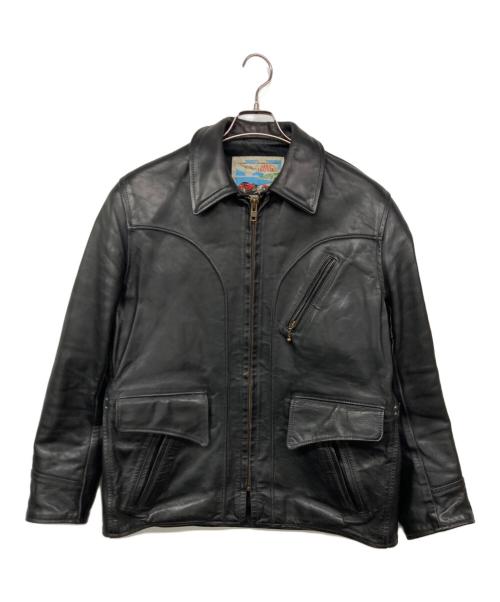 Aero LEATHER（エアロレザー）Aero LEATHER (エアロレザー) HERCULESレザージャケット ブラック サイズ:40の古着・服飾アイテム