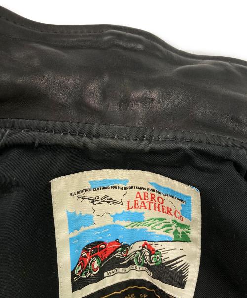 Aero LEATHER（エアロレザー）Aero LEATHER (エアロレザー) HERCULESレザージャケット ブラック サイズ:40の古着・服飾アイテム