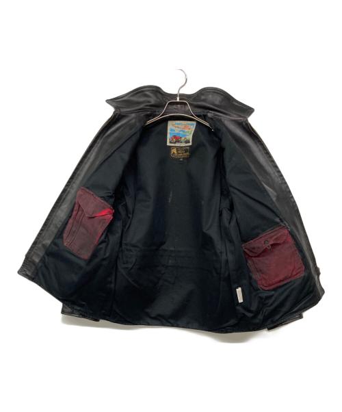 Aero LEATHER（エアロレザー）Aero LEATHER (エアロレザー) HERCULESレザージャケット ブラック サイズ:40の古着・服飾アイテム