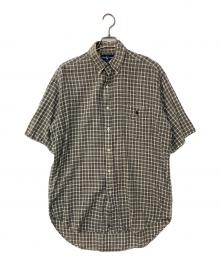 RALPH LAUREN（ラルフローレン）の古着「チェックS/Sシャツ BLAIRE」｜グレー