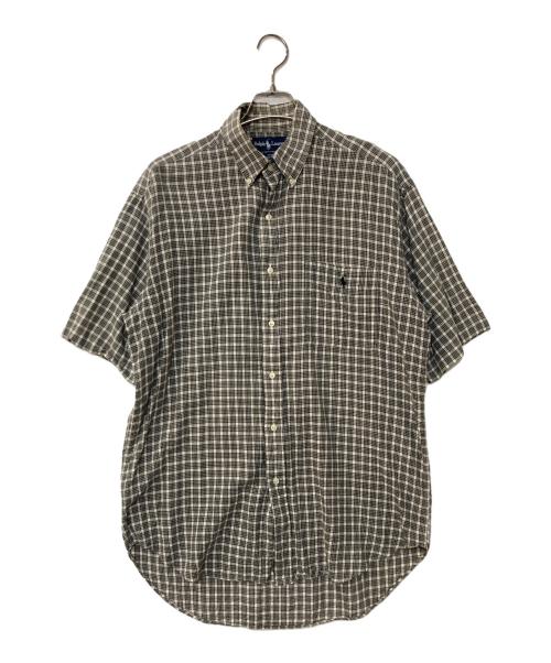 RALPH LAUREN（ラルフローレン）RALPH LAUREN (ラルフローレン) チェックS/Sシャツ BLAIRE グレー サイズ:Mの古着・服飾アイテム