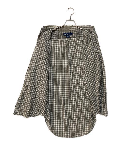 RALPH LAUREN（ラルフローレン）RALPH LAUREN (ラルフローレン) チェックS/Sシャツ BLAIRE グレー サイズ:Mの古着・服飾アイテム