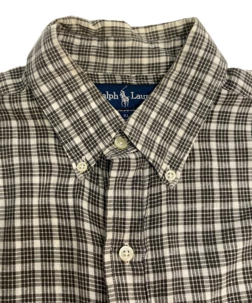 RALPH LAUREN（ラルフローレン）RALPH LAUREN (ラルフローレン) チェックS/Sシャツ BLAIRE グレー サイズ:Mの古着・服飾アイテム