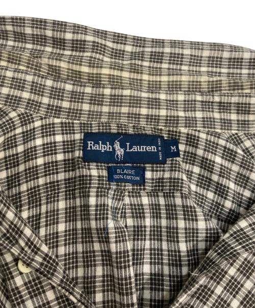 RALPH LAUREN（ラルフローレン）RALPH LAUREN (ラルフローレン) チェックS/Sシャツ BLAIRE グレー サイズ:Mの古着・服飾アイテム