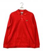 LACOSTEラコステ）の古着「Long Sleeve Boy Polo ポロシャツ」｜レッド
