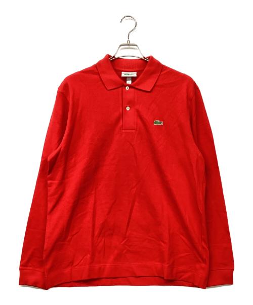 LACOSTE（ラコステ）LACOSTE (ラコステ) Long Sleeve Boy Polo ポロシャツ レッド サイズ:US Lの古着・服飾アイテム